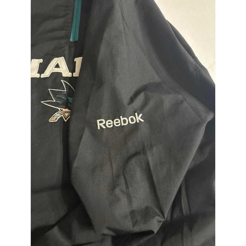 San Jose Sharks Reebok NHL Pullover Jacket (small) AS IS